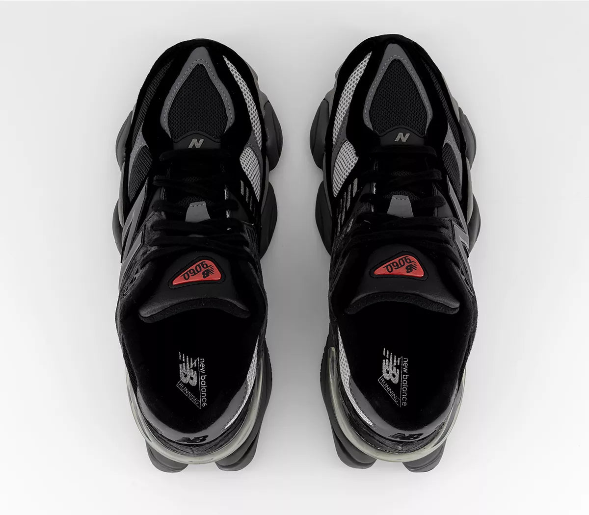 New Balance 9060 Black Grey Red